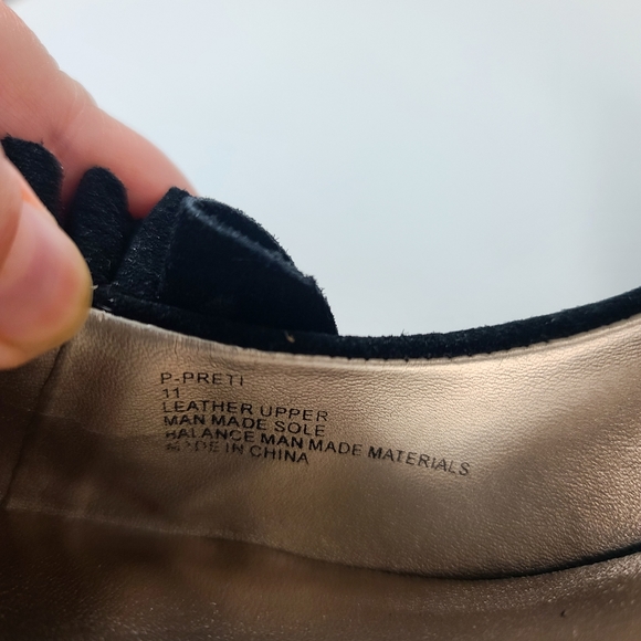 Steve Madden Women's Black Preti Suede Heels Size 11 - Picture 8 of 8